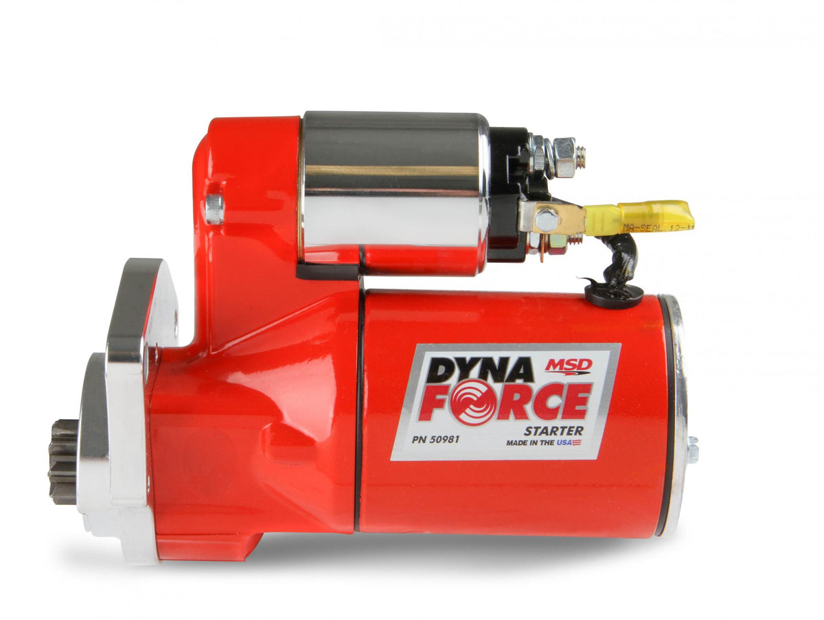 MSD Dynaforce Starter High Torque Red Chrysler 318-440 Cubic Inch Engines 4.4:1 Gear Reduction MSD Ignition