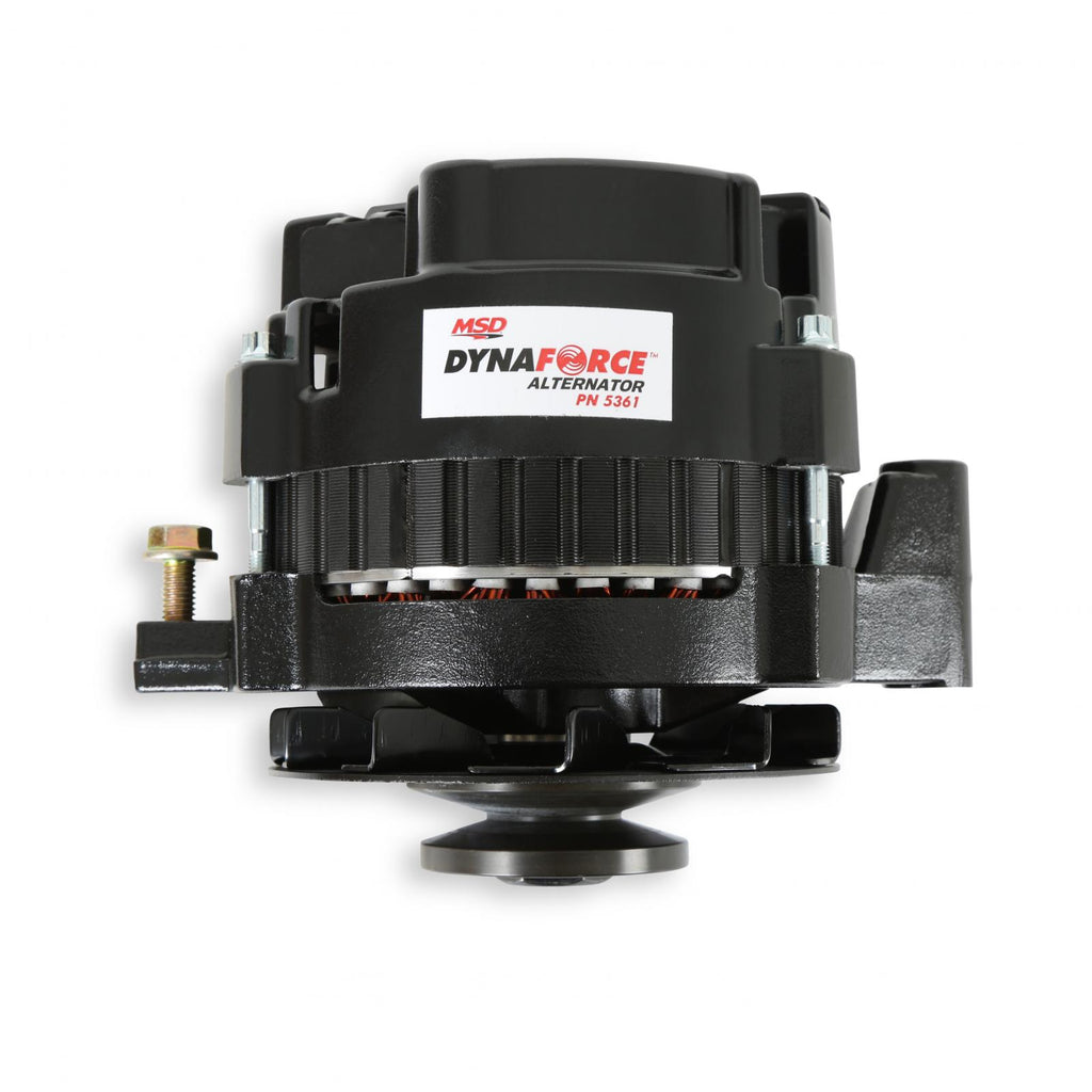 MSD Dynaforce Alternator 160 Amp Black This Alternator Features 160 Amps Subtle Appearance MSD Ignition