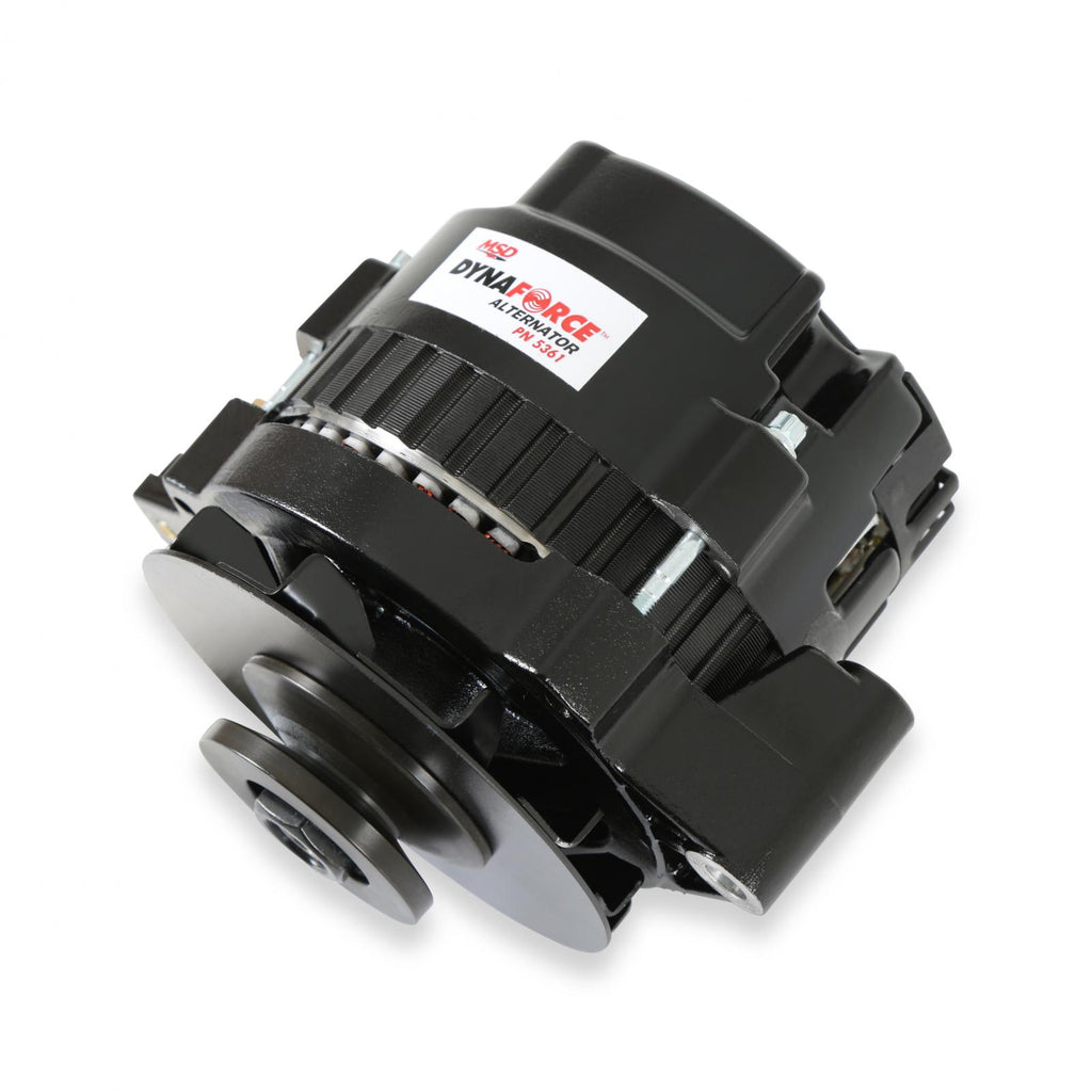 MSD Dynaforce Alternator 160 Amp Black This Alternator Features 160 Amps Subtle Appearance MSD Ignition