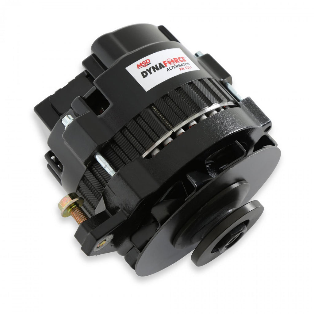 MSD Dynaforce Alternator 160 Amp Black This Alternator Features 160 Amps Subtle Appearance MSD Ignition