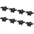 Street Fire Ignition Coils 1999-2007 GM L-Series Truck Engines, Black 8-Pack, Direct Bolt-In To Factory Connectors MSD Ignition