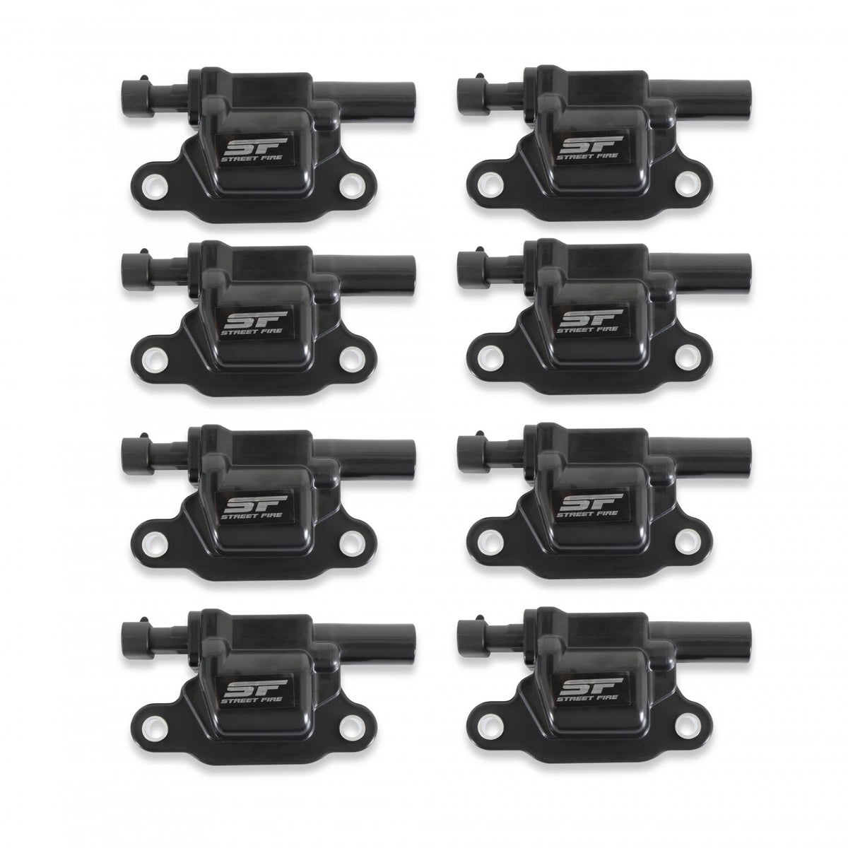 Black 8-Pack Street Fire Ignition Coils 2005-2013 GM LS2/Ls3/Ls4/Ls7/Ls9 Engines, 8-Pack, Direct Bolt-In To Factory Connectors MSD Ignition