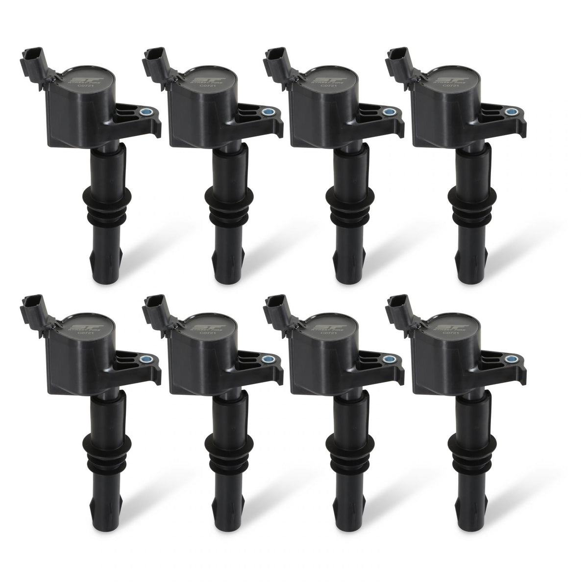 Street Fire Ignition Coils 2004-2008 Ford 4.6L/5.4L 3-Valve Engines ,Black 8-Pack 8-Pack, Direct Bolt-In To Factory Connectors MSD Ignition