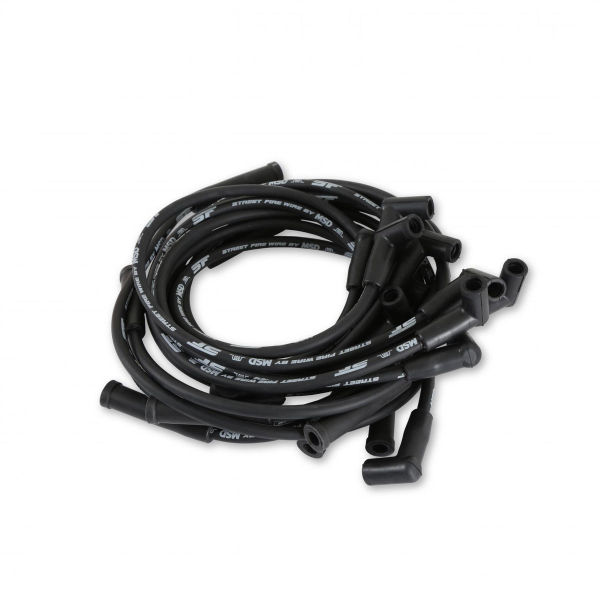 Street-Fire Wire Set Ford 302, 351W, Hei The Terminals Are Covered In Black Boots That Protect The Conductor From Engine Heat To Ensure Spark Delivery MSD Ignition