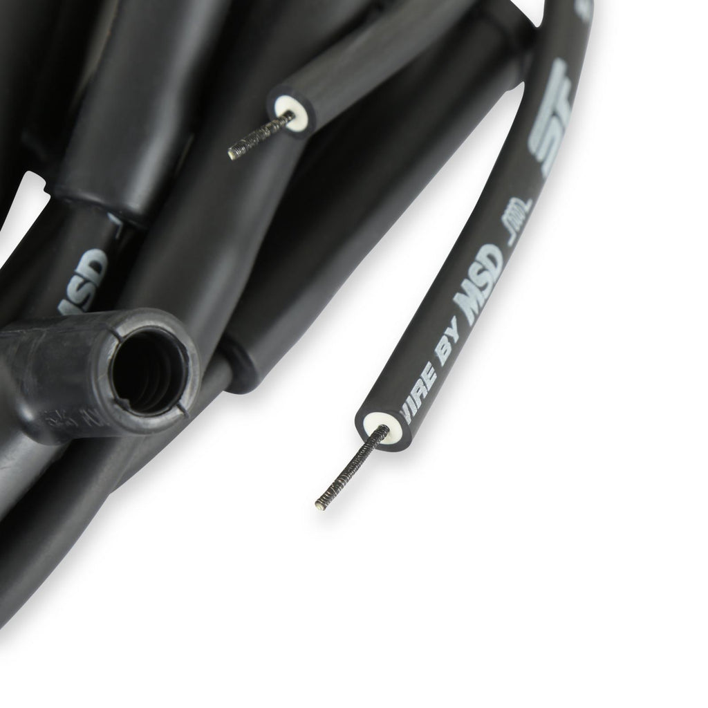 Street-Fire Wire Set Multi-Angl Plug, Hei, Univ The Terminals Are Covered In Black Boots That Protect The Conductor From Engine Heat To Ensure Spark Delivery MSD Ignition