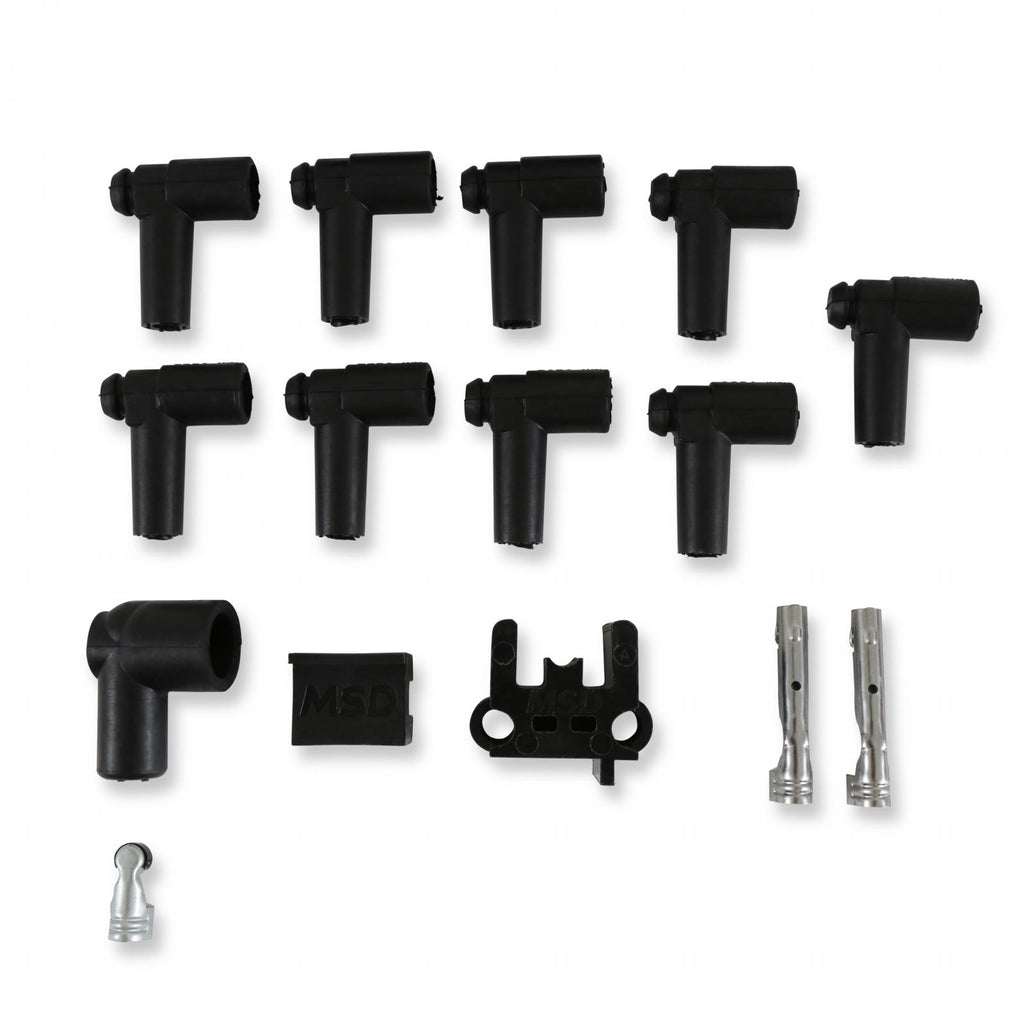 Street-Fire Wire Set 8 Cyl, Hei/ 90 Degree, Universal The Terminals Are Covered In Black Boots That Protect The Conductor From Engine Heat To Ensure Spark Delivery MSD Ignition