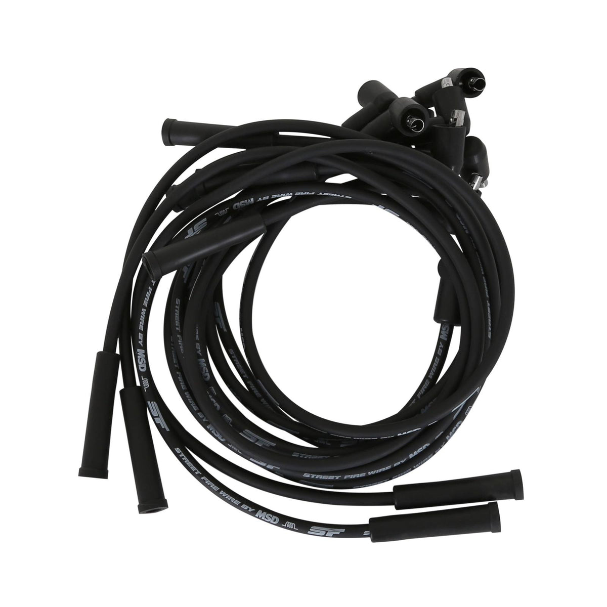 Street-Fire Wire Set Chevy 366-454 Socket The Terminals Are Covered In Black Boots That Protect The Conductor From Engine Heat To Ensure Spark Delivery MSD Ignition