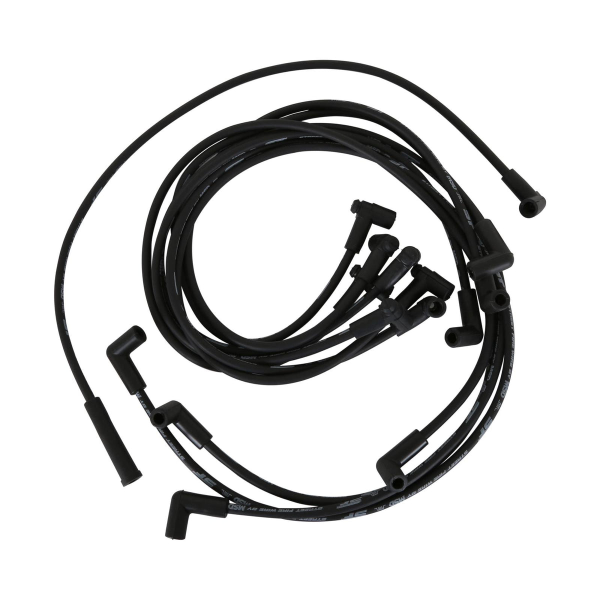 Street-Fire Wire Set '84-'91, Corvette, 350Tpi The Terminals Are Covered In Black Boots That Protect The Conductor From Engine Heat To Ensure Spark Delivery MSD Ignition