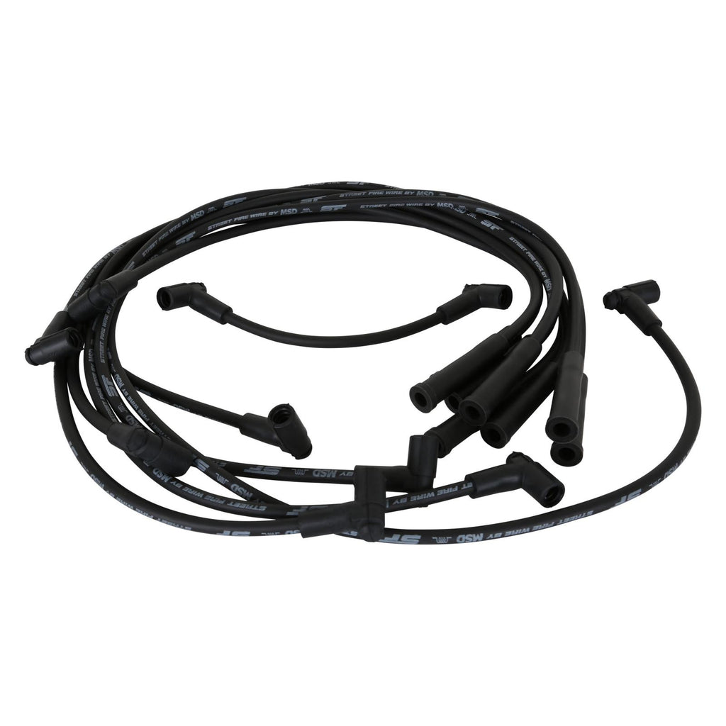 Street-Fire Wire Set Chevy 454 '88-On The Terminals Are Covered In Black Boots That Protect The Conductor From Engine Heat To Ensure Spark Delivery MSD Ignition