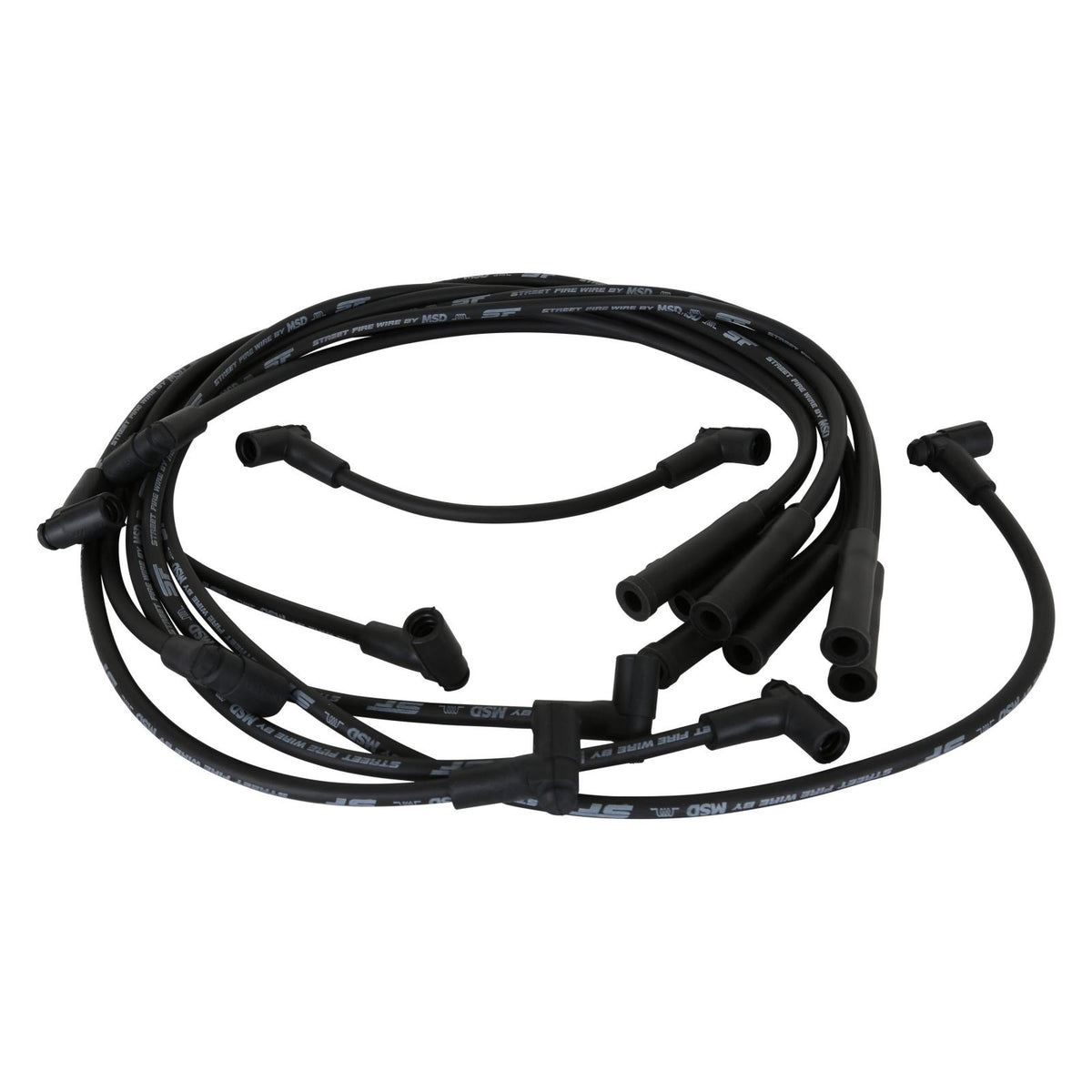 Street-Fire Wire Set Chevy 454 '88-On The Terminals Are Covered In Black Boots That Protect The Conductor From Engine Heat To Ensure Spark Delivery MSD Ignition
