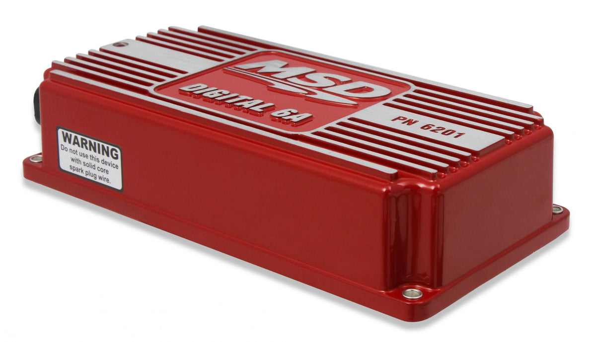 MSD Digital 6A Ignition Control Compatible With 4, 6, Or 8 Cylinder Engines Built-In Led For System Checks MSD Ignition