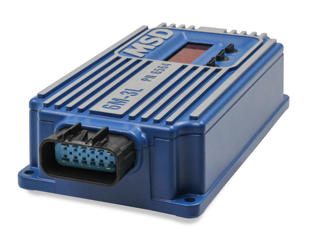MSD Digital 6M-3L Marine Ignition Marine Certified, Digital Capacitive Discharge Ignition With Built-In Rev Limiter And Start Retard MSD Ignition