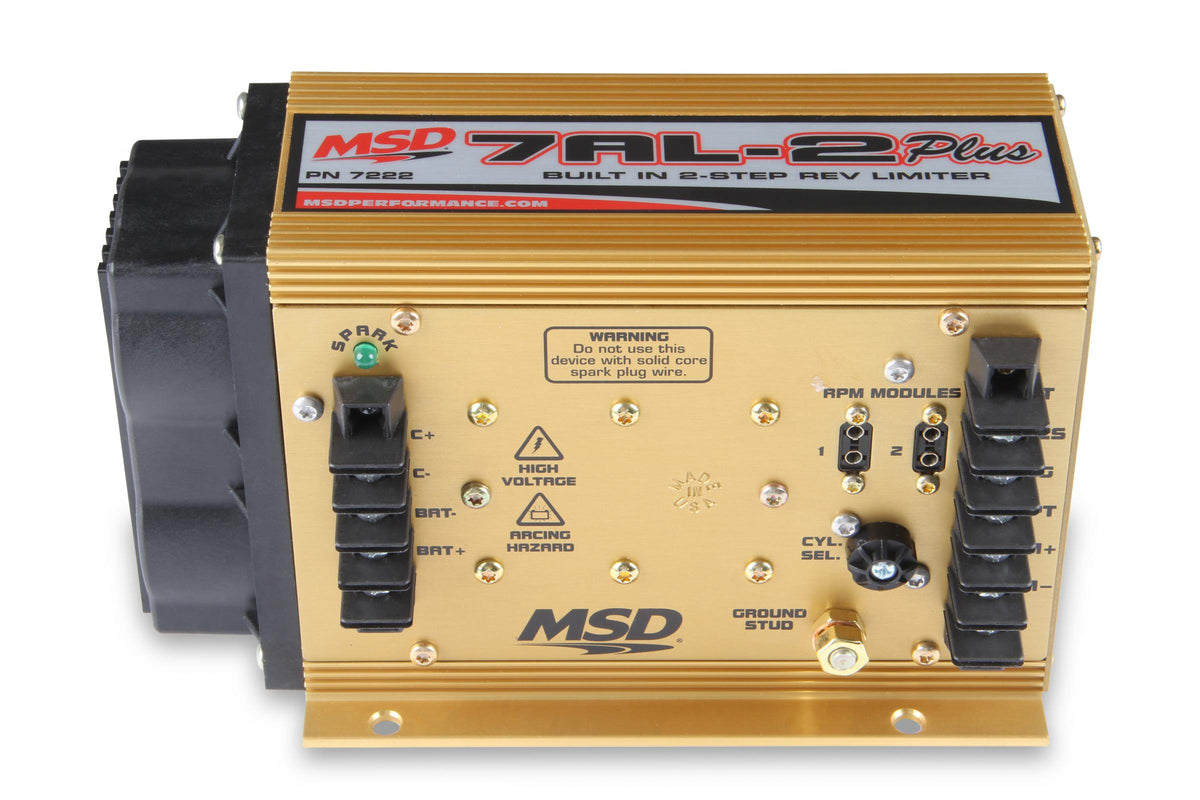 MSD 7Al-2 Ignition Control A Staple In The Drag Race Community, Features A Built-In 2 Step Rev Control And Its Famous High Output Spark Energy MSD Ignition