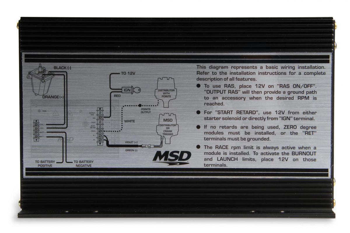 MSD 7Al-3 Ignition Control With Start Retard, 3-Rev Limits And A 4-Stage Retard, The 7Al-3 Has All The Features You Need Plus A Rpm Activated Switch MSD Ignition