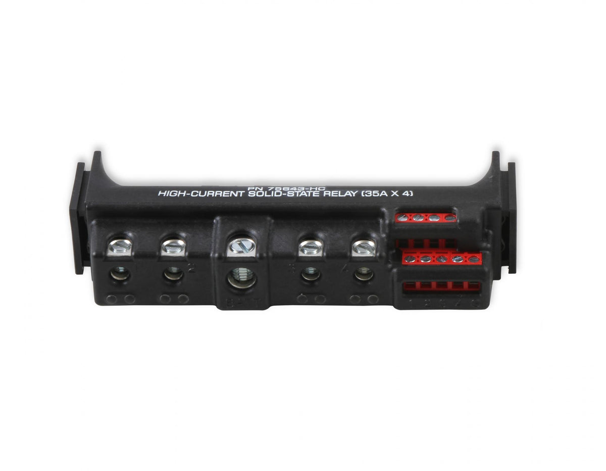 High-Current Solid-State Relay 35Ax4, Black High-Current Solid-State Relay 35 Amp Per Channel Up To 140 Amp Continuous MSD Ignition