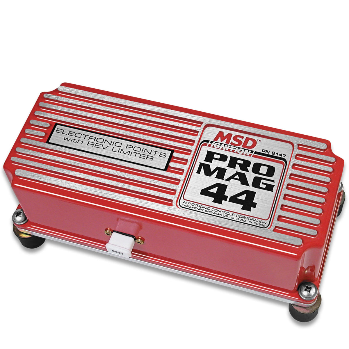 Pro Mag 44 Amp Electronic Points Box Red The Electronic Points Box With Rev Limiter Is Responsible For Controlling The Pro-Mag 44 Energy MSD Ignition