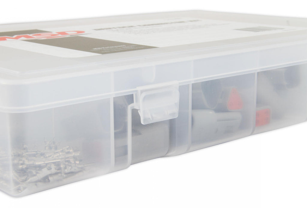 MSD Deutsch Connector Kit 360 Piece Deutsch Connector Kit Comes With 2, 3, 4, 6, 8 And 12 Pole Housings And Pins W/Seals MSD Ignition