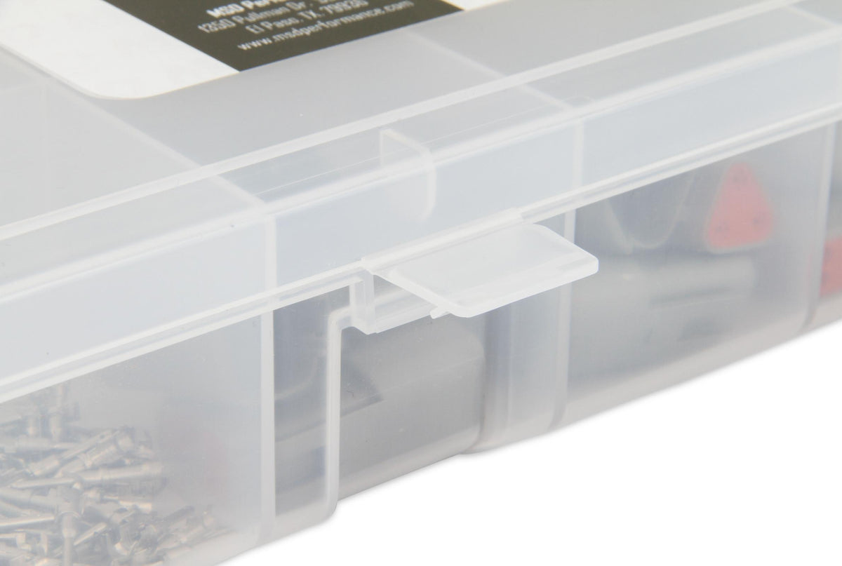 MSD Deutsch Connector Kit 360 Piece Deutsch Connector Kit Comes With 2, 3, 4, 6, 8 And 12 Pole Housings And Pins W/Seals MSD Ignition