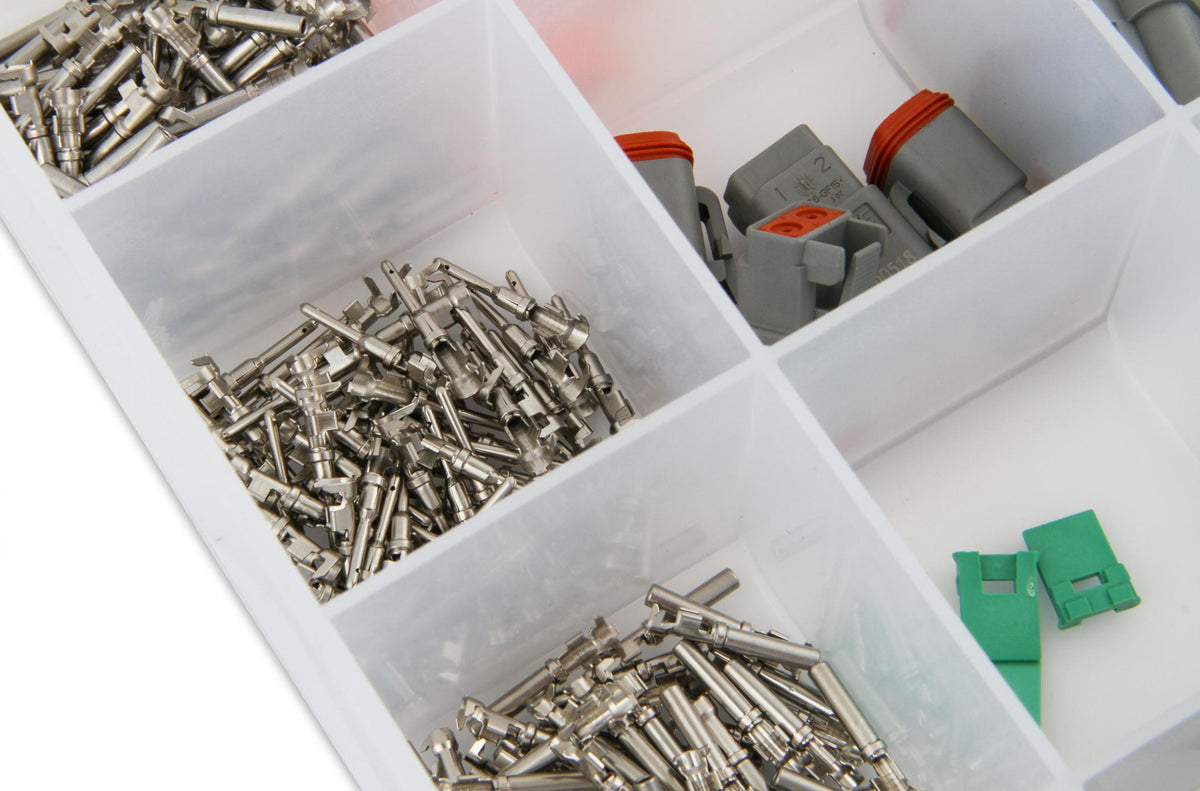 MSD Deutsch Connector Kit 360 Piece Deutsch Connector Kit Comes With 2, 3, 4, 6, 8 And 12 Pole Housings And Pins W/Seals MSD Ignition