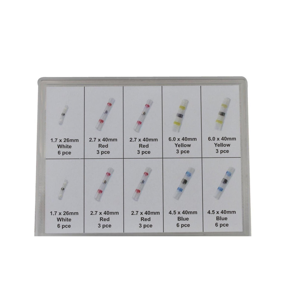 MSD Solder Sleeve Wire Splice Kit 42 Piece Solder Sleeve Splice Heat Shrink Kit, White, Red, Blue And Yellow With 2:1 Shrink Ratio MSD Ignition