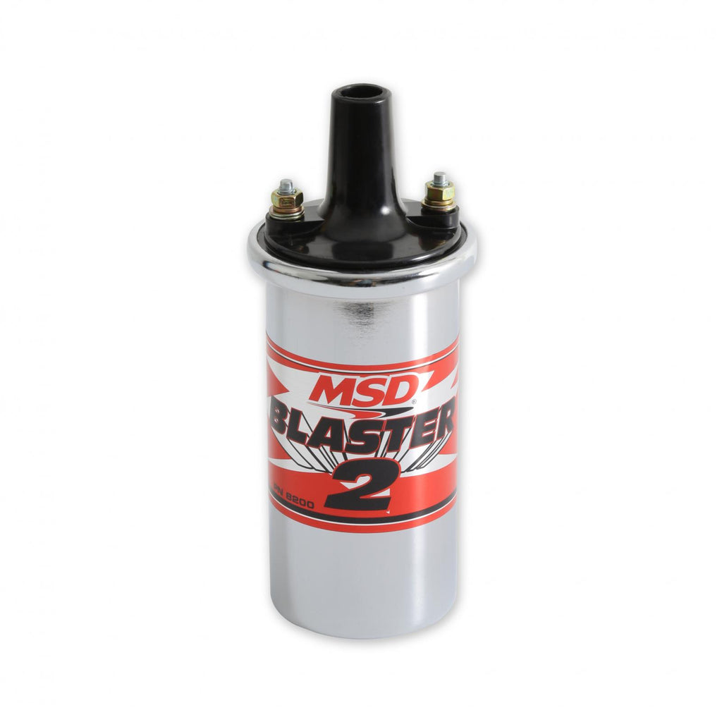 MSD Ignition Coil Blaster 2 Series Ballast Resistor Chrome Universal Stock-Style Ignition MSD Ignition