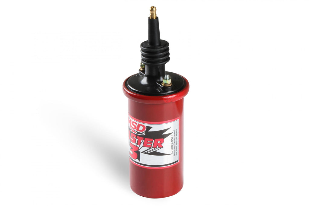 MSD Ignition Coil Blaster 3 Extra-Tall Tower Universal Use With MSD Ignition Box 90 Degree Terminal And Boot Included MSD Ignition