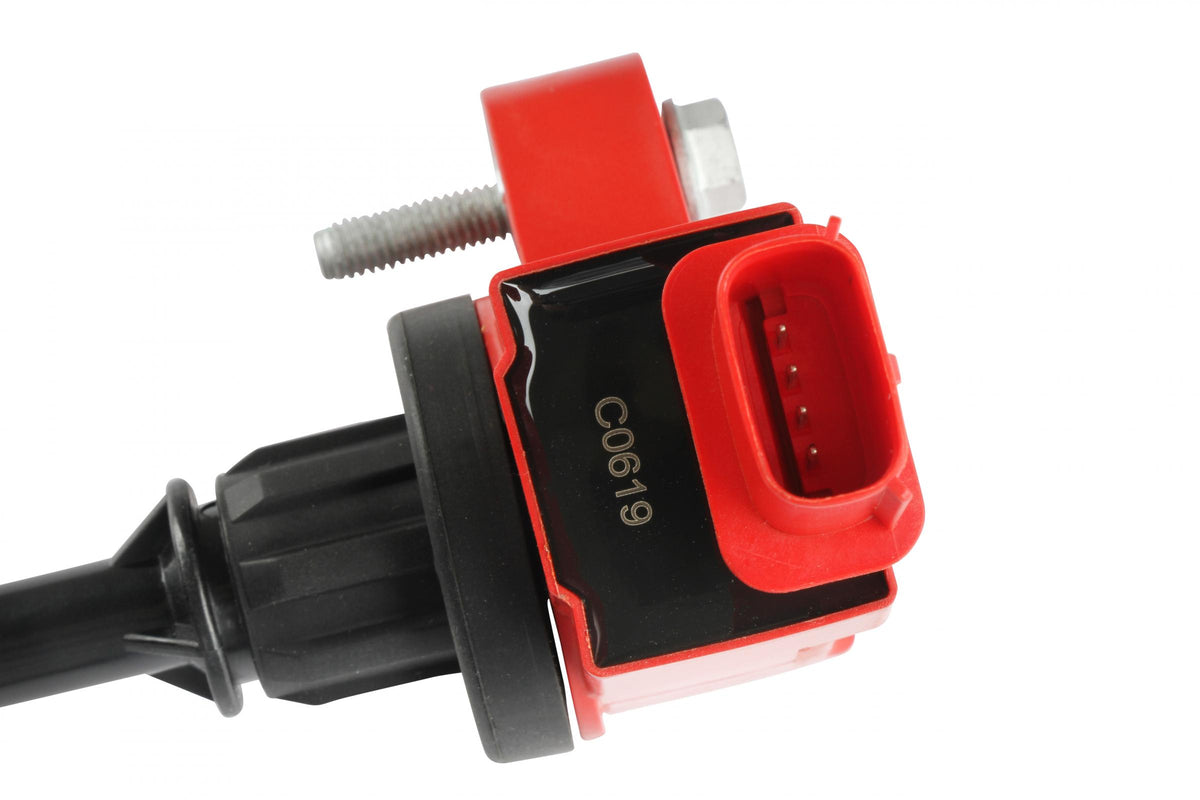 MSD Ignition Coil Blaster Series GM 4-Cyl Engines Red 2013-Present GM Vehicles 2.0L Turbo/2.5L Non-Turbo 4-Cylinder MSD Ignition