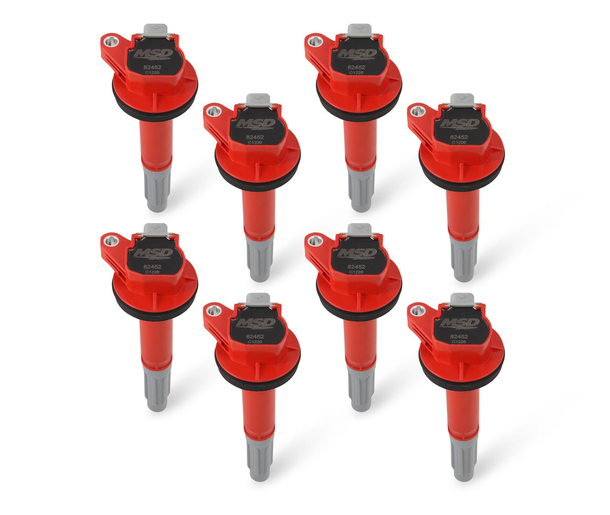 MSD Ignition Coil Blaster Ford Shelby Gt350/500 5.2L V8 Red 8-Pack 2016-2020 Mustang Gt350/Gt350R 2020 Mustang Gt500 5.2L Supercharged MSD Ignition