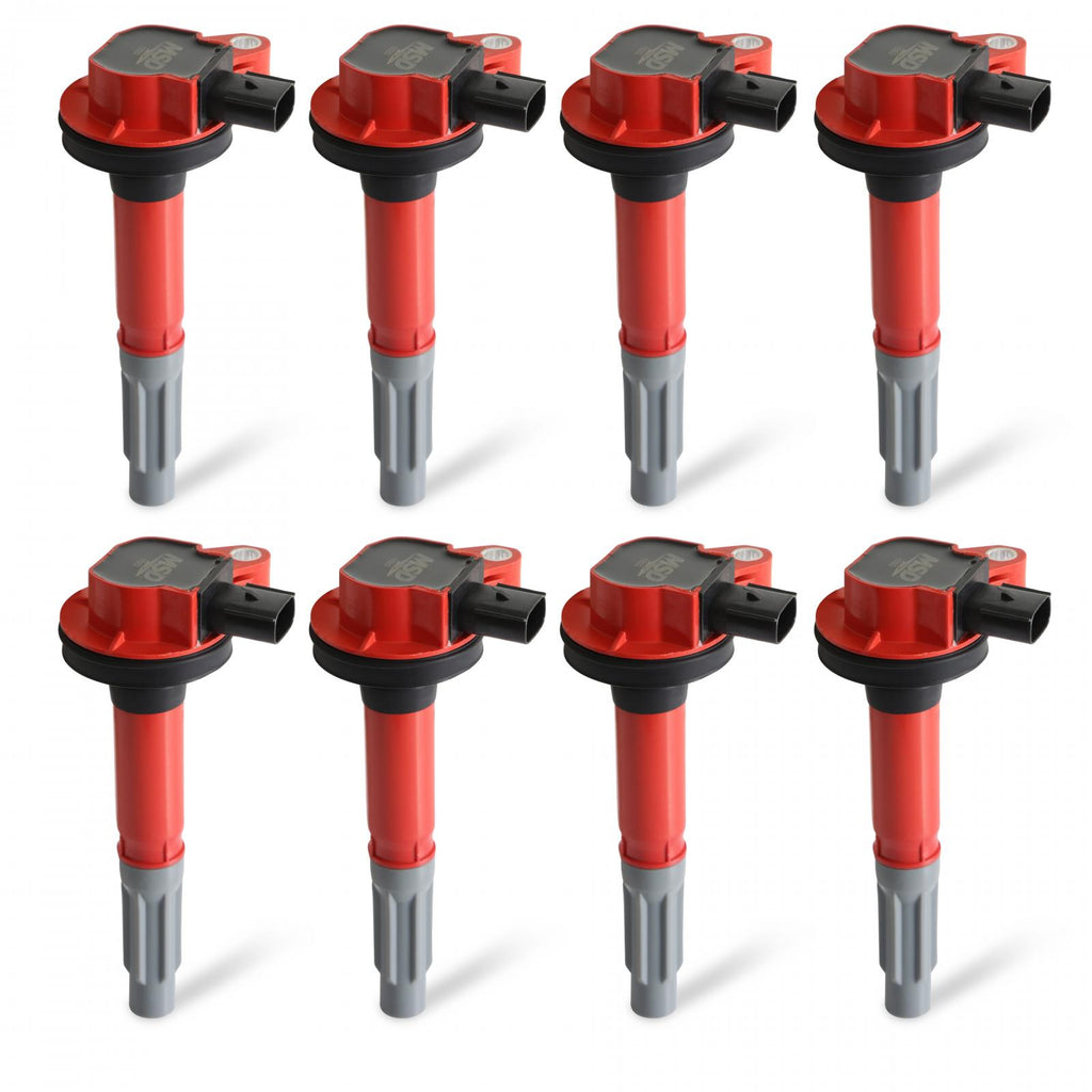 MSD Ignition Coil Blaster Ford 5.0L Coyote Red 8-Pack 2011-2016 Ford 5.0L Coyote V8 MSD Ignition