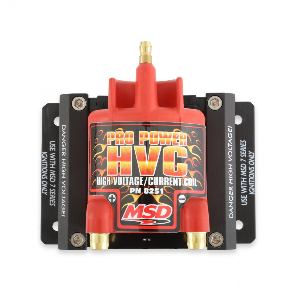 MSD Ignition Coil Pro Power Hvc Red Universal Use With MSD 7 Or 8 Series Ignition Control MSD Ignition
