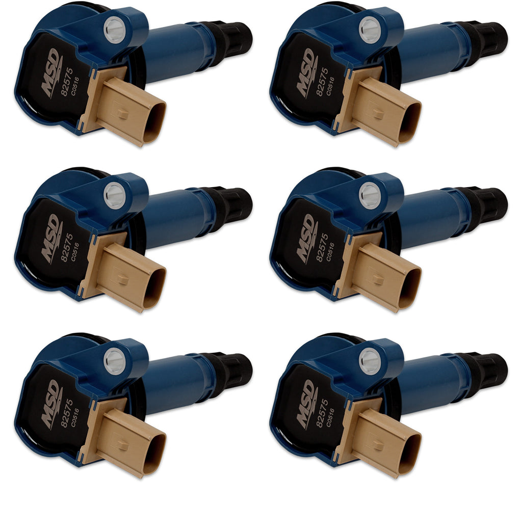 MSD Ignition Coil Ford Ecoboost 3.5L V6 3-Pin Connector 6-Pack 2010-2016 Ford Ecoboost 3.5L V6 3-Pin Connector MSD Ignition