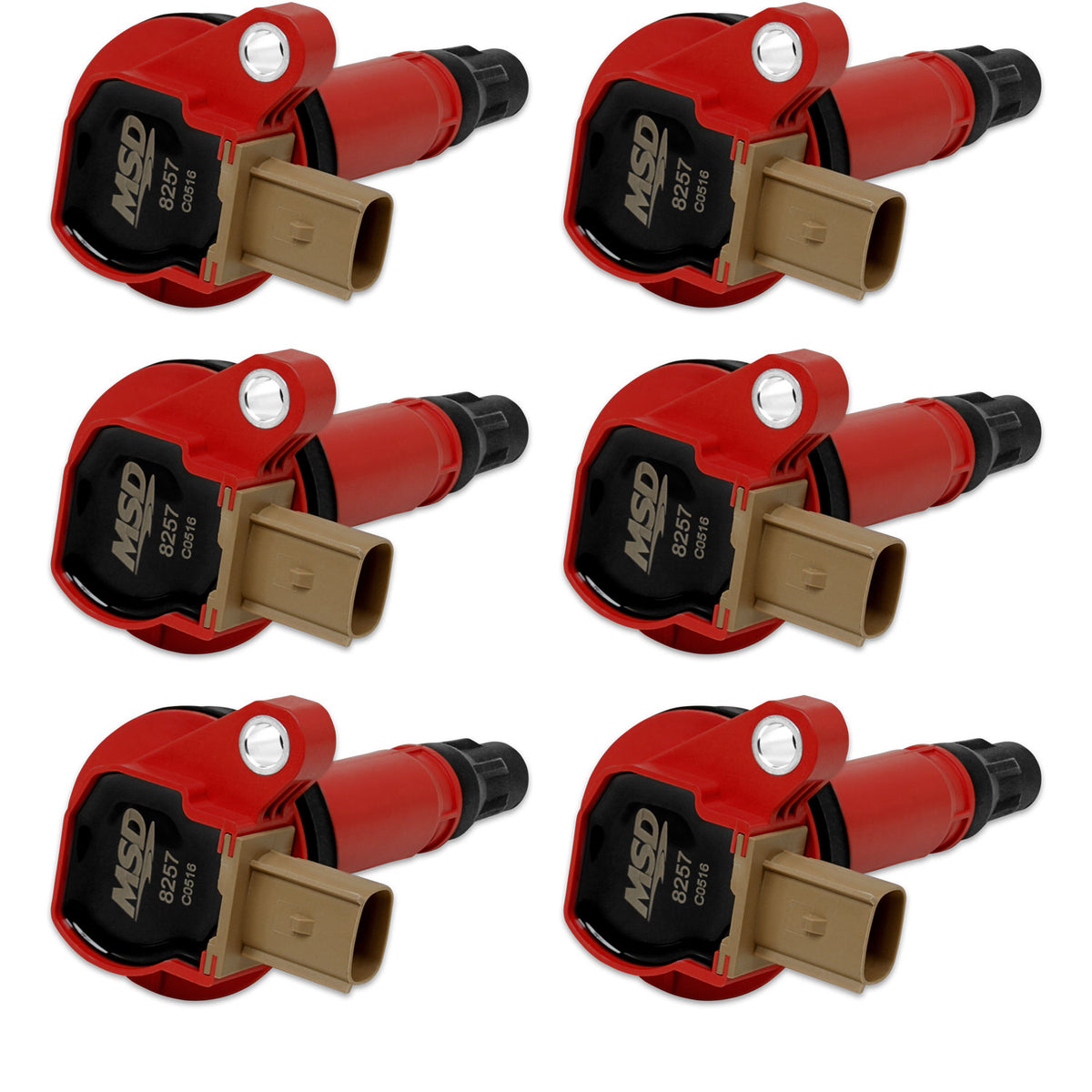 MSD Ignition Coil Ford Ecoboost 3.5L V6 3-Pin Connector 6-Pack 2010-2016 Ford Ecoboost 3.5L V6 3-Pin Connector MSD Ignition
