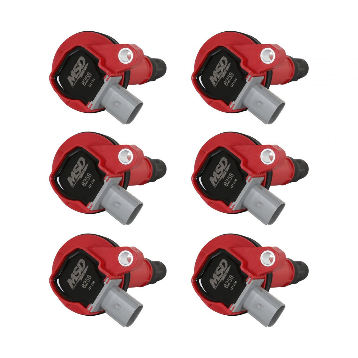 MSD Ignition Coil Ford Ecoboost 3.5L V6 2-Pin Connector Red 2010-2013 Ford Ecoboost 3.5L V6 2-Pin Connector MSD Ignition