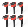 MSD Ignition Coil Ford Ecoboost 2.7L V6 Red 6-Pack 2015-2017 Ford Ecoboost 2.7L V6 MSD Ignition