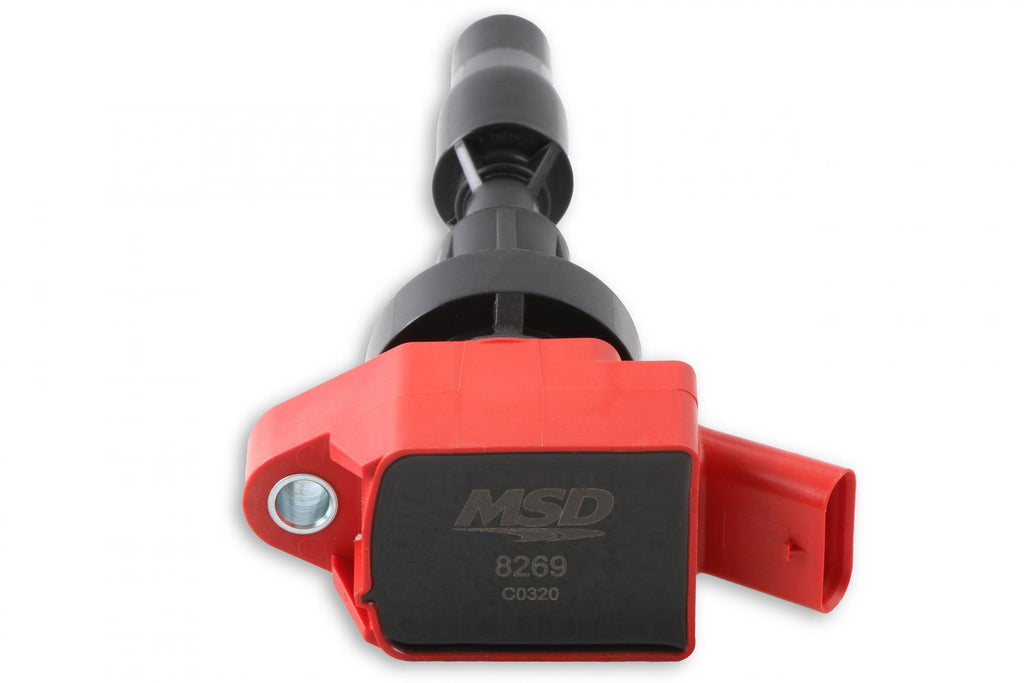 MSD Ignition Coil Blaster Series Fits Hyundai And Kia 1.6L Turbo Red Fits Hyundai Elantra Sport/Kona/Sonata/Tucson/Veloster 2015-2020 1.6L Turbo Engine 2017-2020 Kia Forte Gt/Forte5/ Optima/Soul 1.6L Turbo Engine MSD Ignition