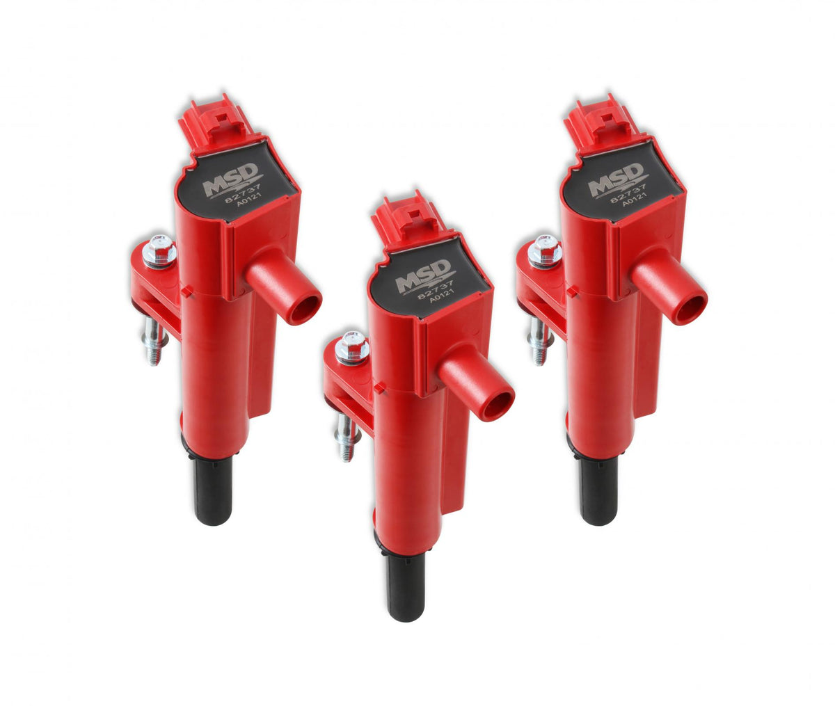 MSD Ignition Coil Blaster Chrysler 3.7L Red 3-Pack 2009-2013 Dodge/Jeep/Ram 3.7L V6 MSD Ignition