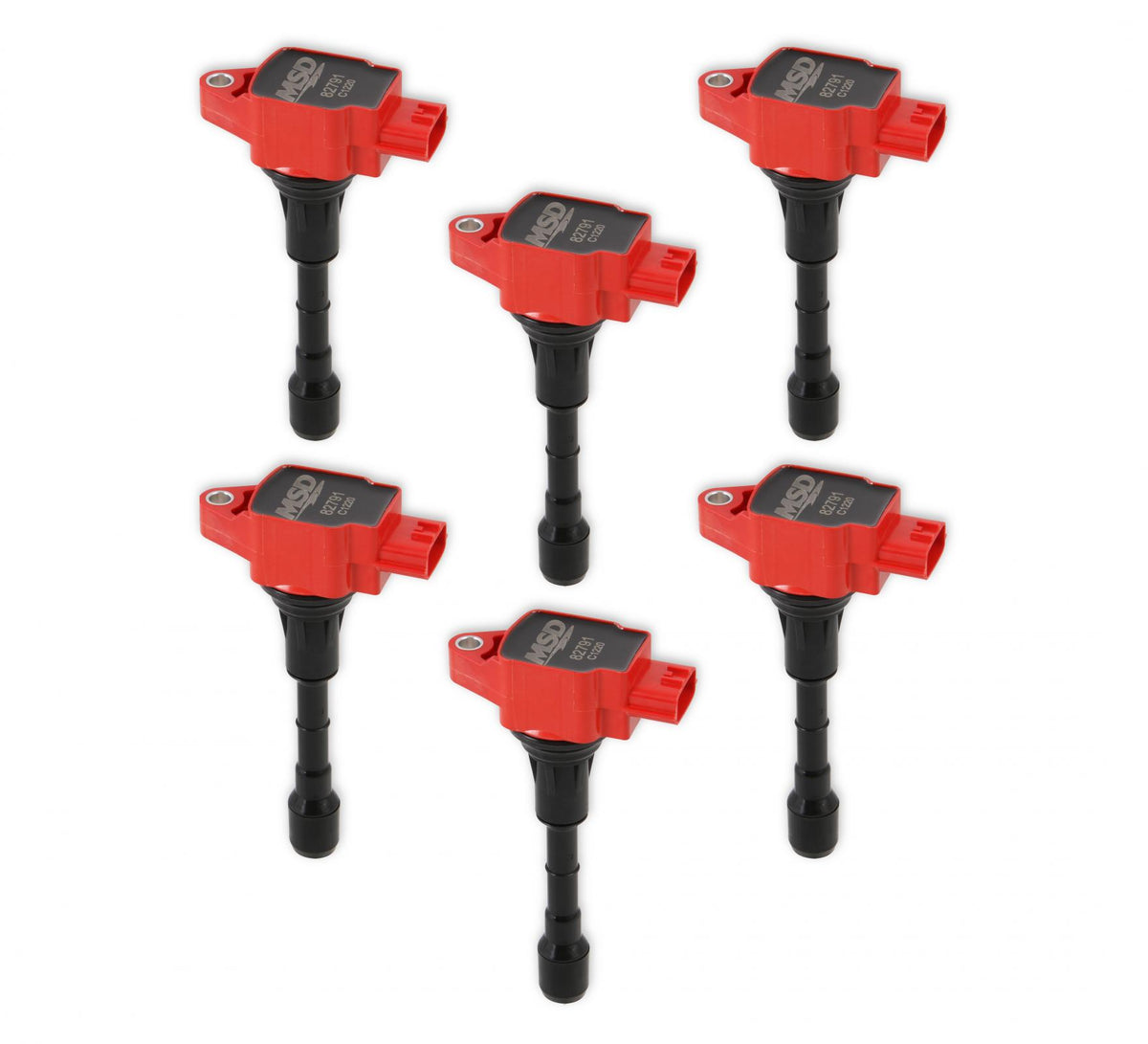 MSD Ignition Coil Blaster Series Fits Nissan/Infiniti 3.5L Red 6-Pack Fits Nissan 2007-2020 350Z/Altima/Maxima/Murano/Pathfinder/Quest Infiniti 2008-2020 G25 2.5L/Ex35/Fx35/G35/Jx35/M35/M35H/Q50/Q70/Qx60 3.5L Engine MSD Ignition