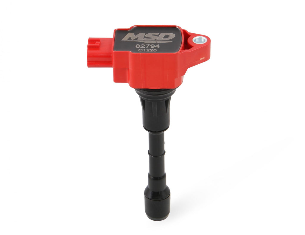 MSD Ignition Coil Blaster Series Fits Nissan/Infiniti 3.7L Red 6-Pack Fits Nissan 2009-2020 370Z Infiniti 2008-2019 Ex37/Fx37/G37/M37/Q40/Q50/Q60/Q70/Q70L/Qx50/Qx70 3.7L V6 Engine MSD Ignition