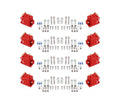MSD Ignition Coil High Output 8-Pack Red For Pro 600 Ignition Coil-Per-Cylinder Engines MSD Ignition