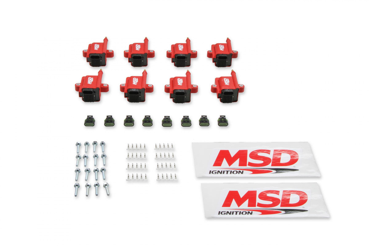 MSD Ignition Coil Smart 8-Pack Universal Use With Holley Or MSD EFI Systems MSD Ignition