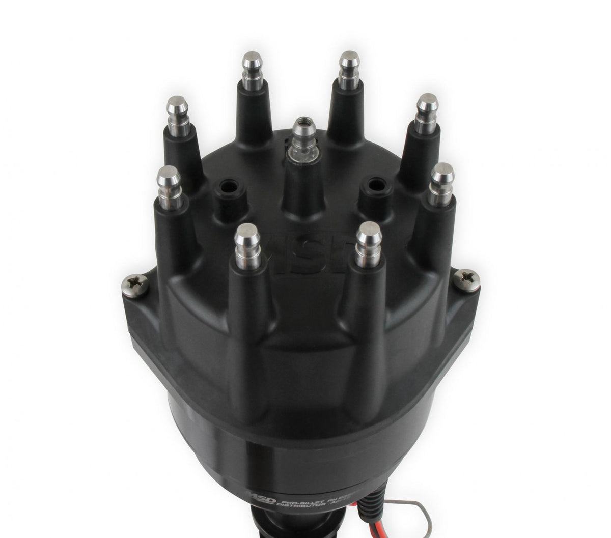 MSD Ready-To-Run Black Marine Distributor Ford 351C-460, Steel Gear MSD'S Black Marine Distributor With Small Diameter Cap And Ready To Run W/Steel Gear, No Ignition Box Needed MSD Ignition