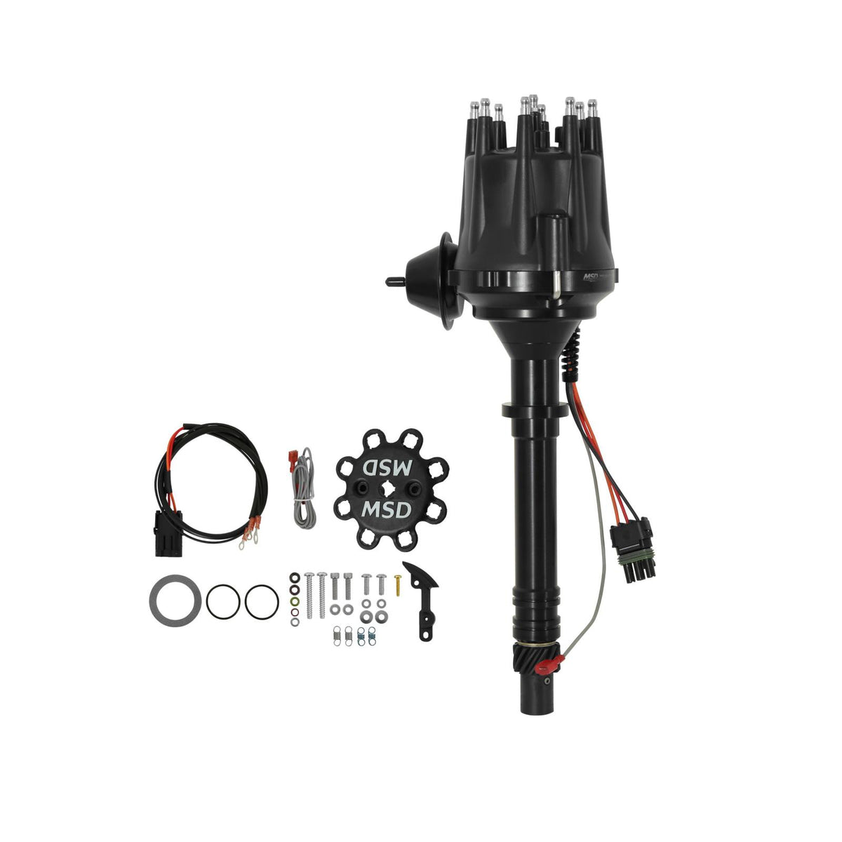 Black Chevy V8 W/Internal Module Distributor Black Ready-To-Run Distributors Include A Built-In Ignition Module-No MSD Ignition Control Required MSD Ignition