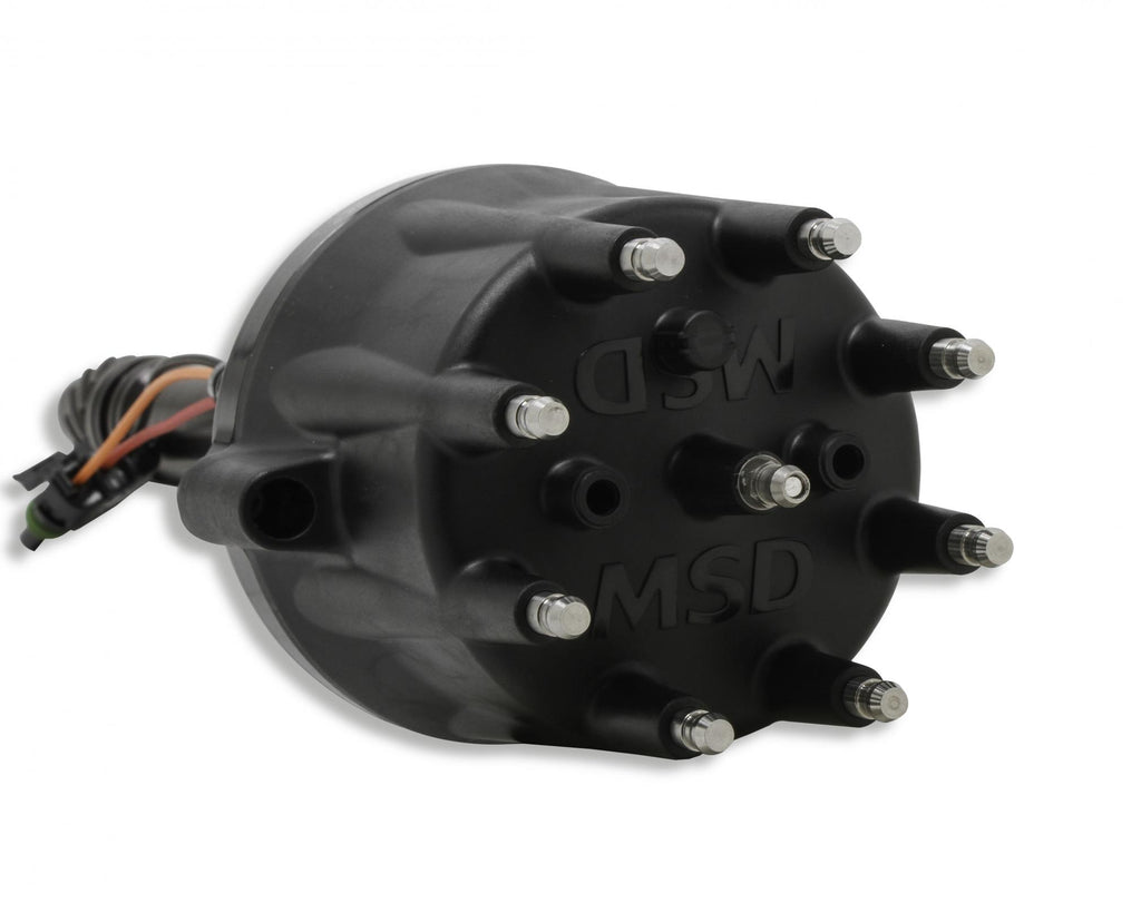 Chevy V8 Marine Ready-To-Run Distributor- Black Ready-To-Run Distributors Include A Built-In Ignition Module. No MSD Ignition Control Required MSD Ignition