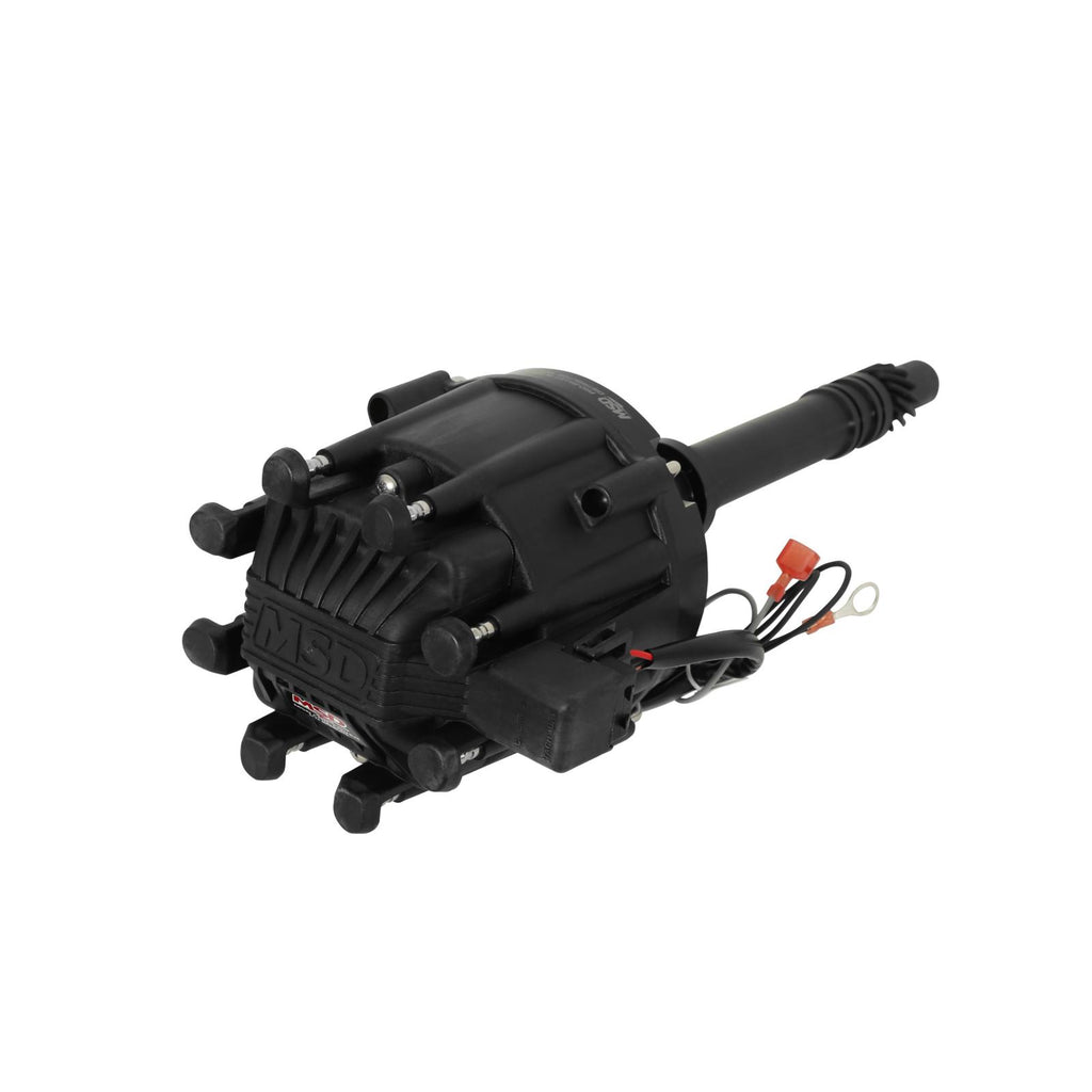 MSD Black Pro-Billet Chevy Hei Distributor All The Performance And Benefits Of A GM Hei In A Sleek Black Package. Replaces GM Hei Distributors That Use A 4-Pin Ignition Module MSD Ignition