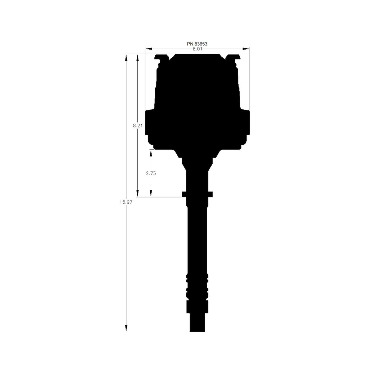 MSD Black Pro-Billet Chevy Hei Distributor All The Performance And Benefits Of A GM Hei In A Sleek Black Package. Replaces GM Hei Distributors That Use A 4-Pin Ignition Module MSD Ignition