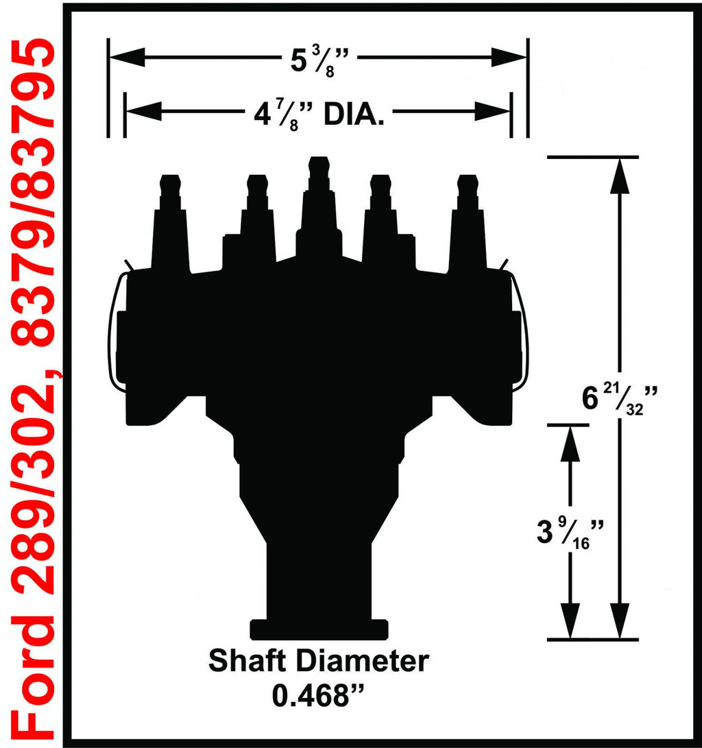 Ford 289 / 302 Crank Trigger Distributor Distributor Designed For Race Applications Using MSD Crank Trigger Systems MSD Ignition