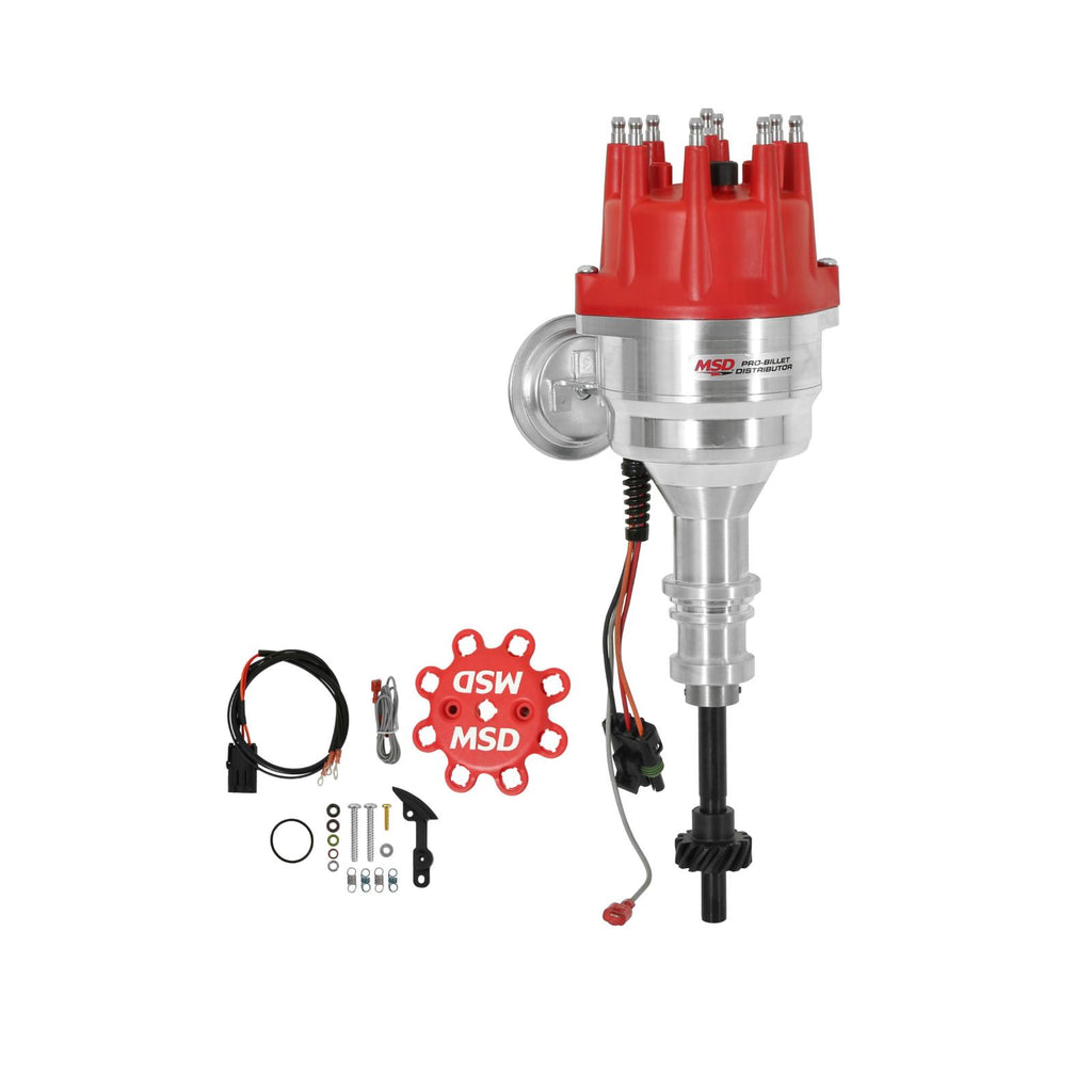 Ford Y-Block Ready-To-Run Distributor Ready-To-Run With Rev Limiter. May Hit Firewall Seam On 57-59 Full Size Cars MSD Ignition