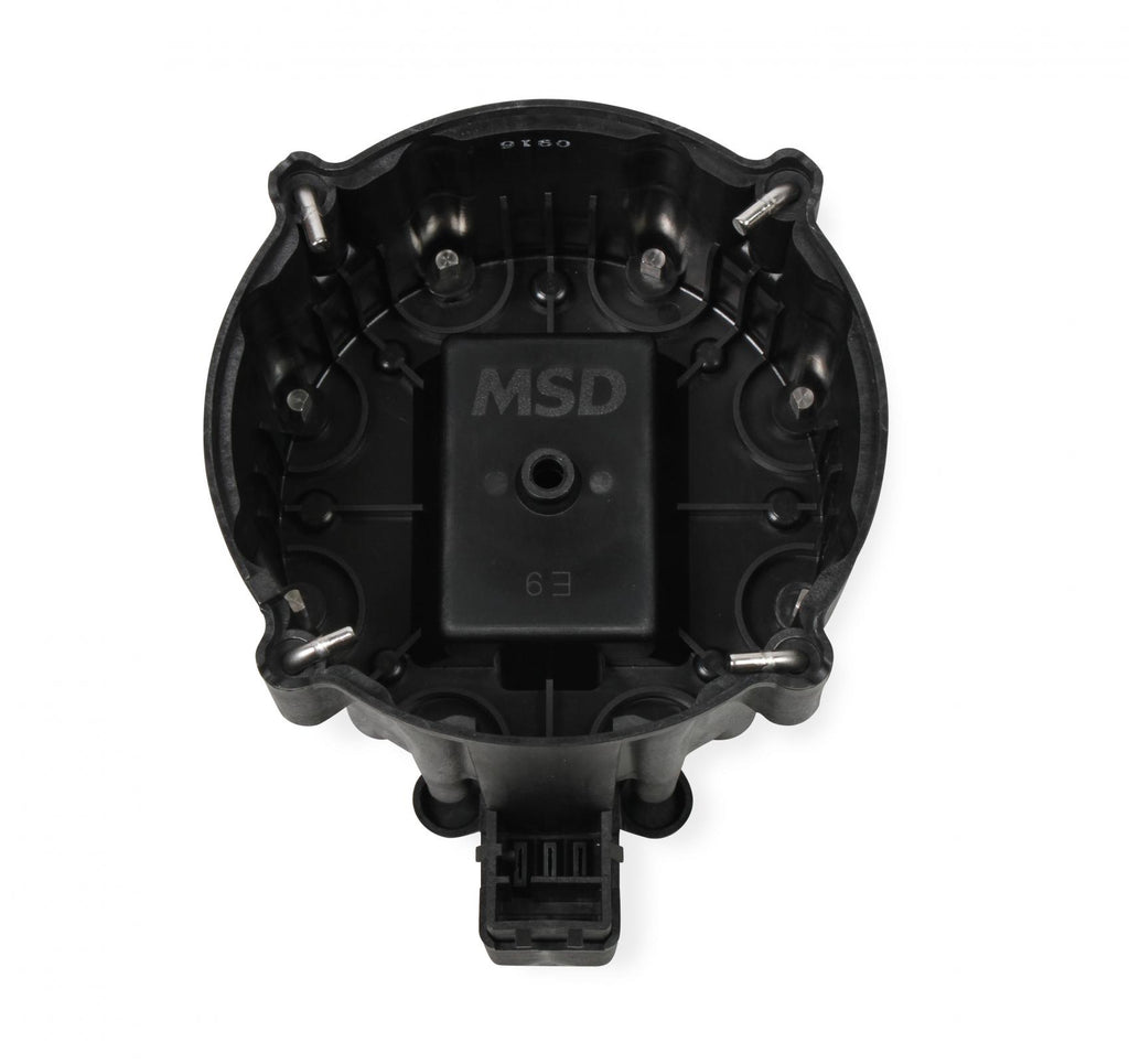 Black Extreme Output Hei Cap/Rotor Kit Black Distributor Cap / Cap And Rotor Kit MSD Ignition