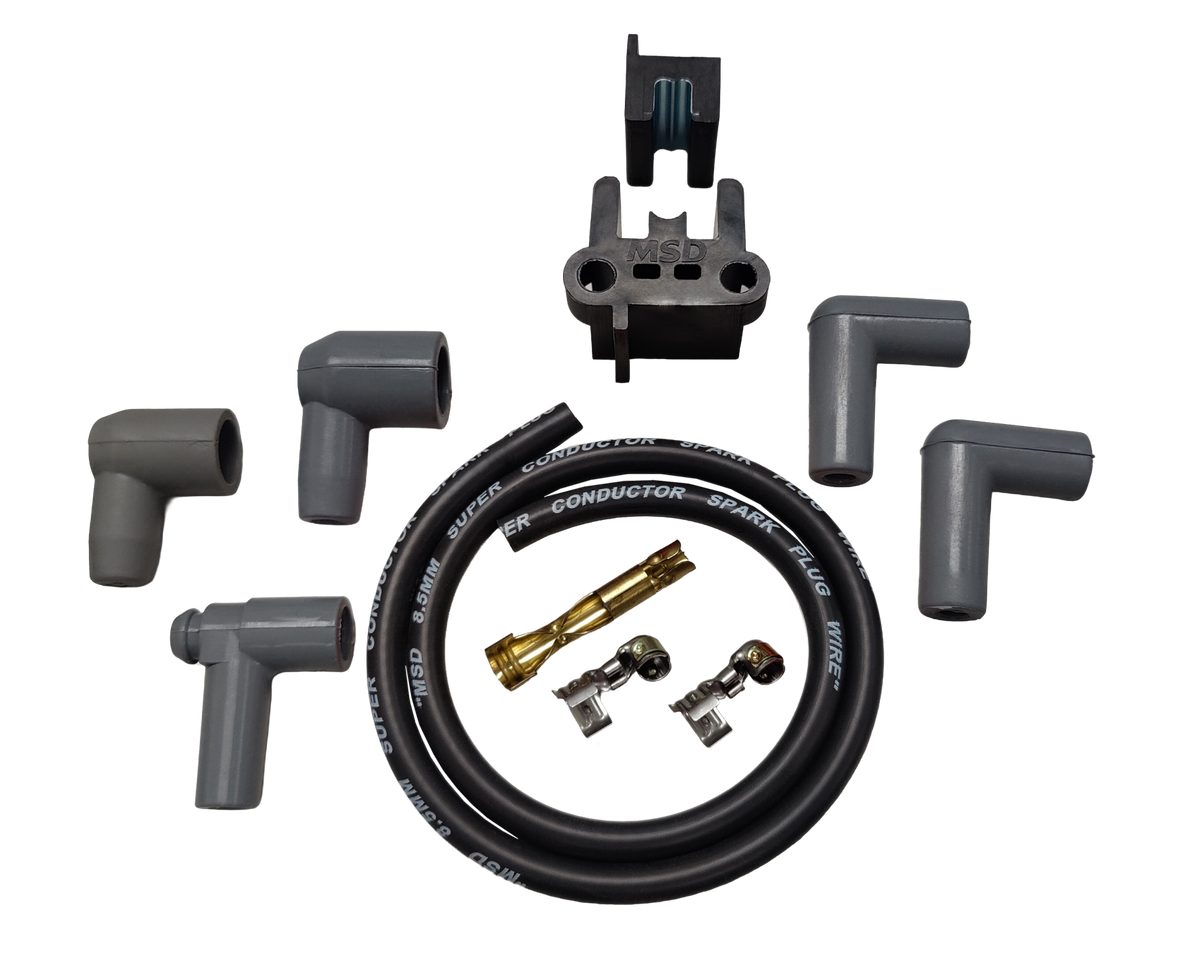 Universal Coil Wire 8.5Mm Super Conductor Black 24In Universal Hei MSD Super Conductor 8.5Mm Universal Coil Wire 24In Hei 90 Degree MSD Ignition