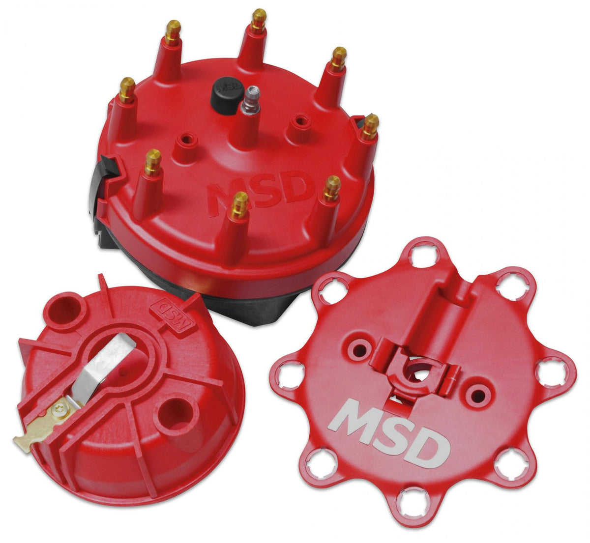 Cap-A-Dapt For Small Diameter MSD Distributors Spark Plug Style Terminals Are Used On The Cap For Tight Connections That Will Not Vibrate Loose MSD Ignition
